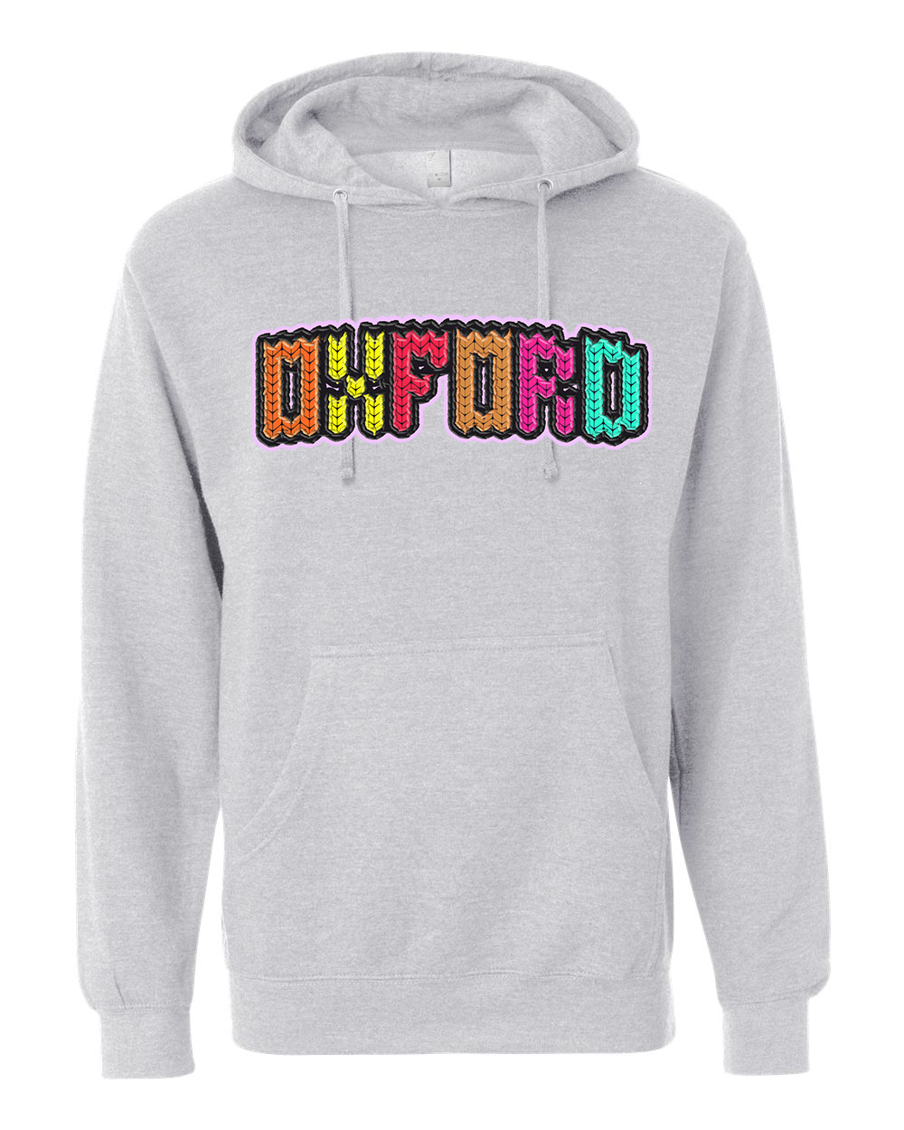 Faux Embroidered Oxford Heavyweight Hoodie