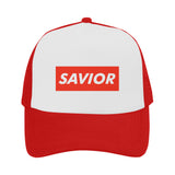 Savior - supreme style logo Trucker hat