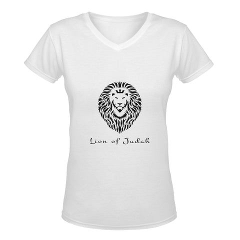 Lion of Judah classic woman's v-neck t-shirt