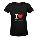 I love my Christ classic woman's v-neck t-shirt