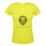 Lion of Judah classic woman's v-neck t-shirt