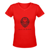Lion of Judah classic woman's v-neck t-shirt