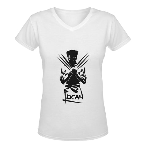 Logan/Wolverine Women's Deep V-neck T-shirt
