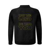 May the Lord be with you Black Men's Baseball jacket