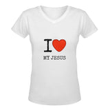 I love my Christ classic woman's v-neck t-shirt