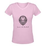 Lion of Judah classic woman's v-neck t-shirt