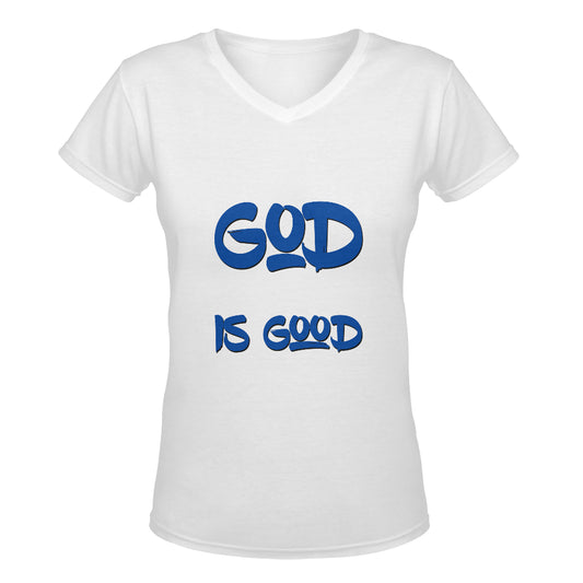 God is Good Womans classic deep V-Neck