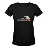 The north remembers GOT classic woman's v-neck shirt