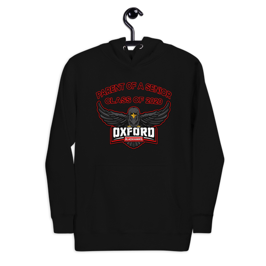 Oxford Blackhawks 2020 Parent of a senior hoodie