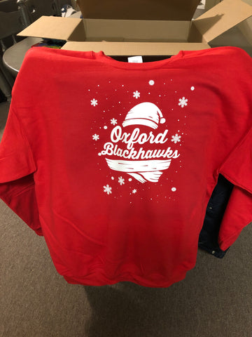 Oxford Blackhawks apparel Christmas sweater