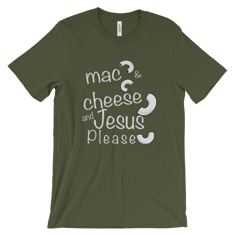 Mac and cheese light Unisex short sleeve t-shirt