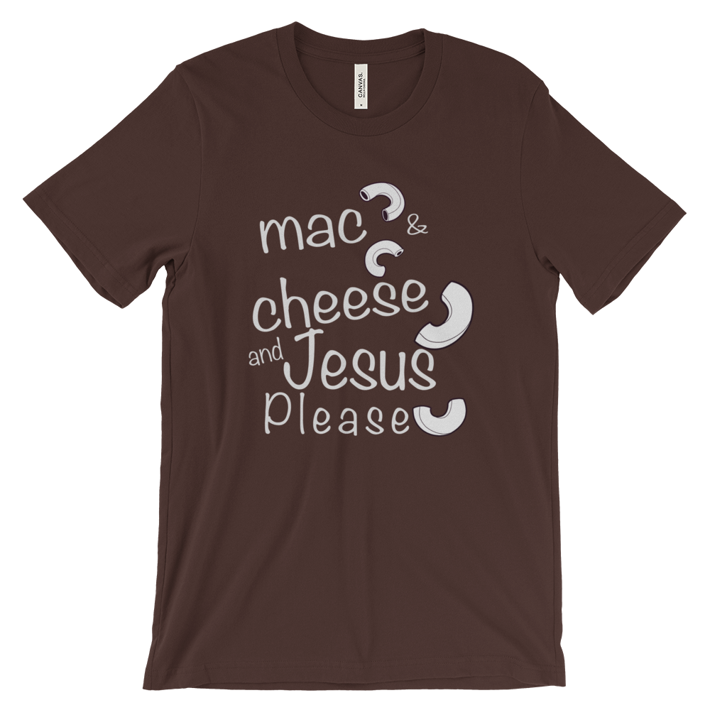 Mac and cheese light Unisex short sleeve t-shirt