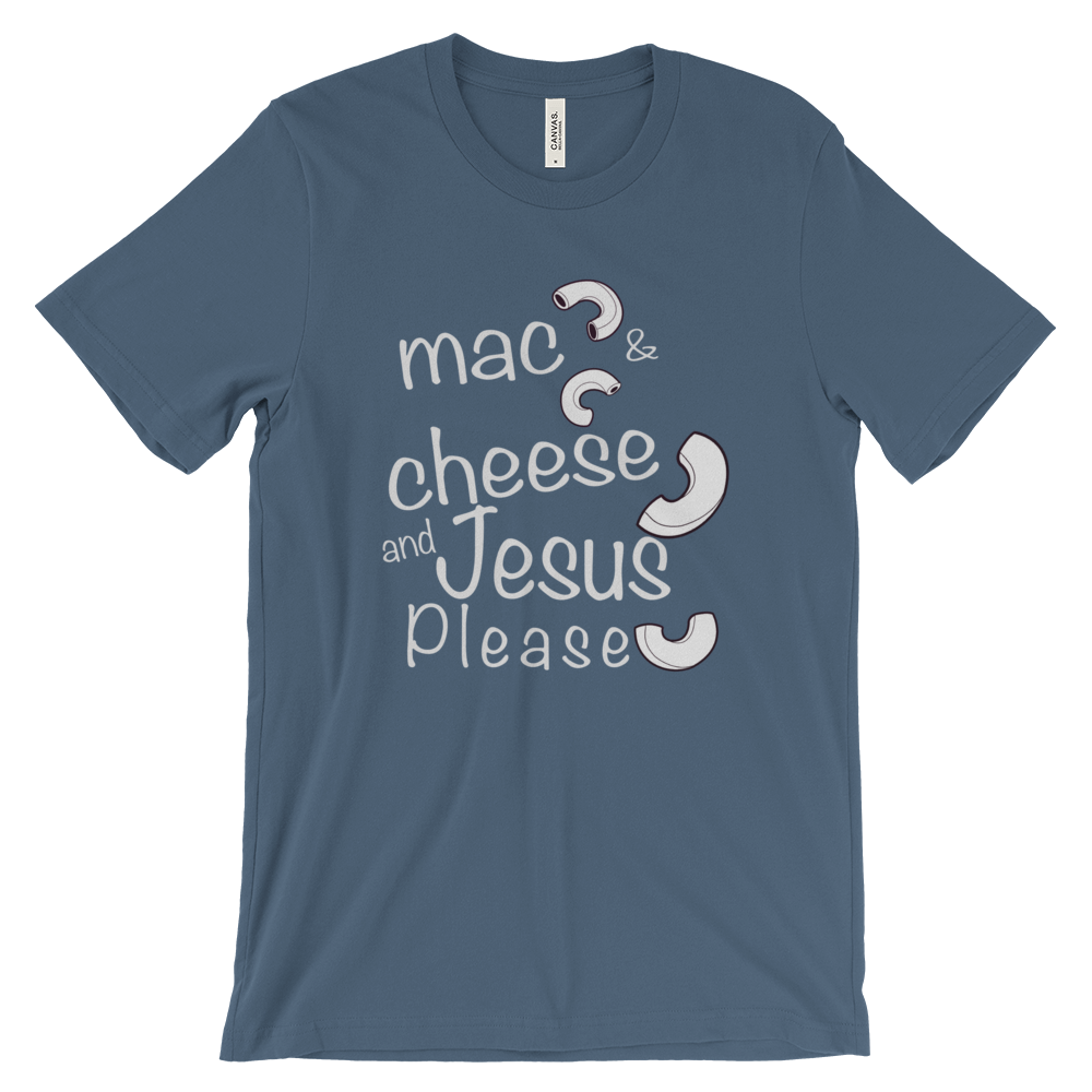 Mac and cheese light Unisex short sleeve t-shirt