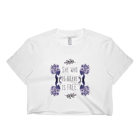 She who is Short sleeve crop top