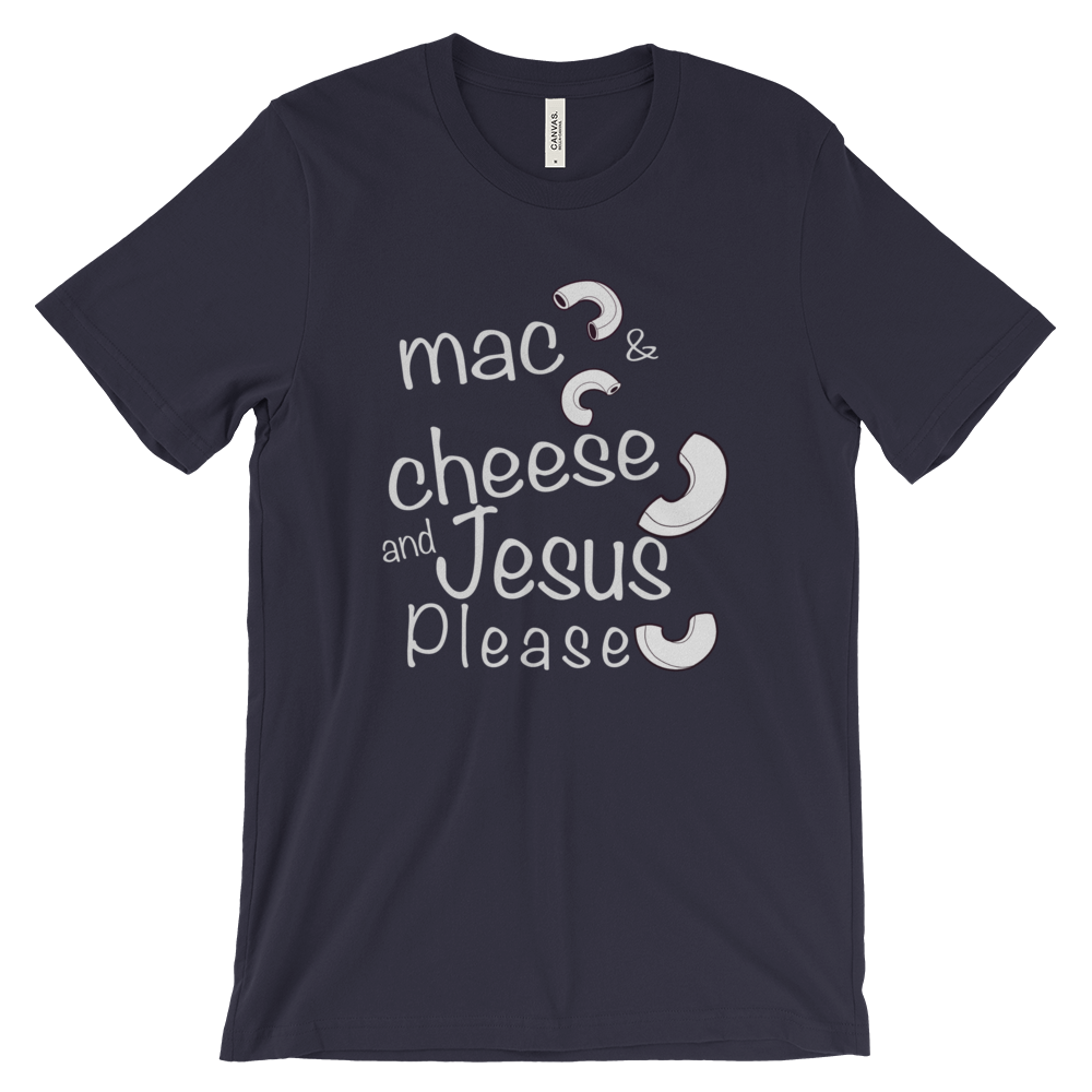 Mac and cheese light Unisex short sleeve t-shirt